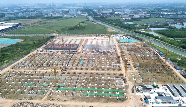 中建海峡常州新能源汽车关键零部件产业园二期项目建设现场