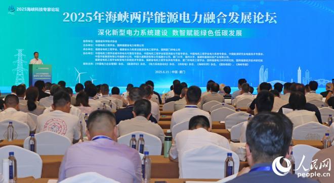 6月15日，2025年海峽兩岸能源電力融合發展論壇在福建廈門舉行。人民網 李昌乾攝