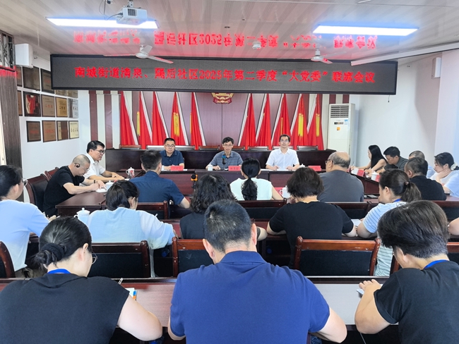 新罗区政协副主席、社区“大党委”书记林勇超到南城街道清泉、隔后社区召开第二季度“大党委”联席会议