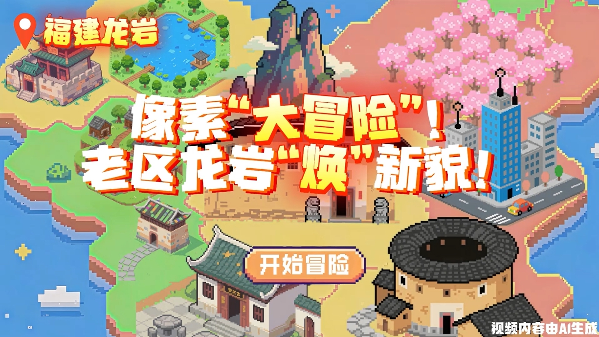 行进中国丨像素“大冒险”！老区龙岩“焕”新貌
