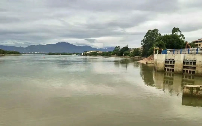浦口圍堰拆除。福州市水利局供圖