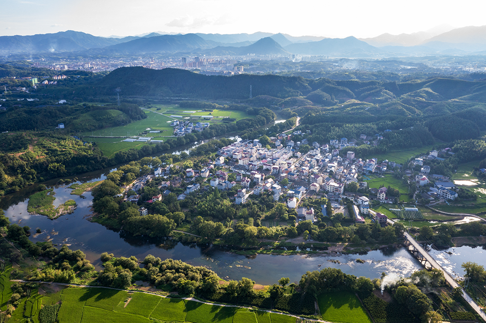 大游村水清岸綠景美,南浦溪環村流淌,滿眼是生機。徐偉平攝