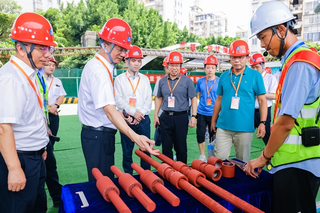施工现场观摩区。中建海峡供图