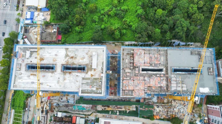 漳州职业技术学院学生公寓一期项目。中建海峡厦门公司供图