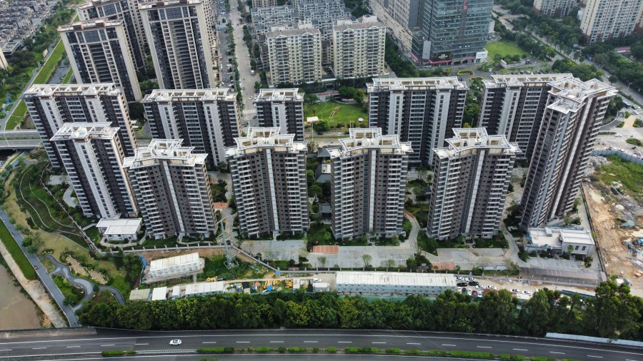 观唐映月小区项目航拍图。中建海峡厦门公司供图