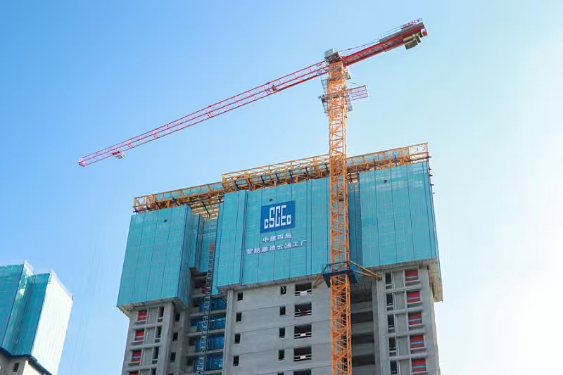 正在建设的五通金融商务区安置房项目建设实景鸟瞰图。吴烨明摄