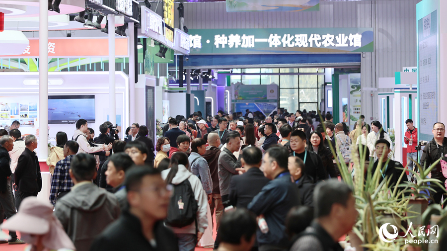 展会人头攒动。人民网记者 李昌乾摄