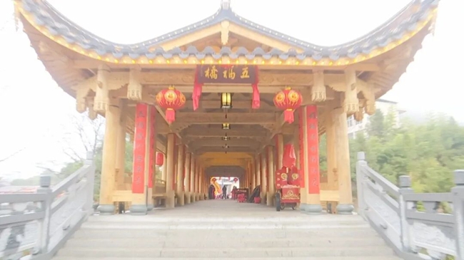 大甲镇五福廊桥正式竣工