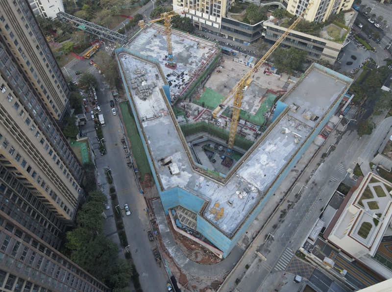 龍華區實驗學校至善校區項目主體結構全面封頂