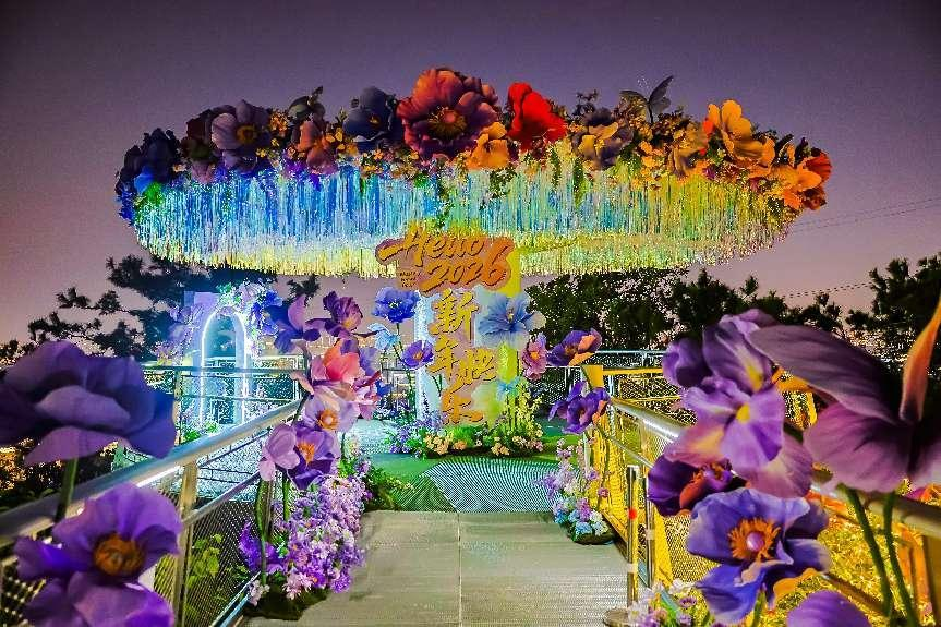 山海健康步道仙岳山段观景台“绿野仙踪”打卡点。湖里区住房和建设局供图