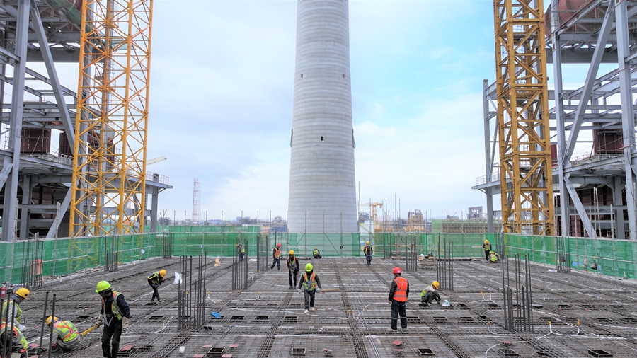 电控楼梁板钢筋施工