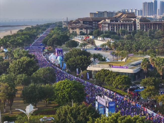 2025环东半程马拉松赛(资料图)。陈卫华摄