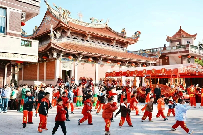 练习霞洲青狮阵