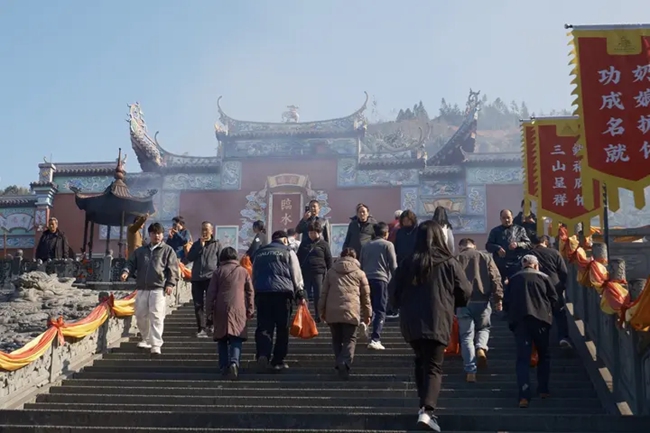 2月21日,正月初五,古田臨水宮熱鬧非凡。龔鍵榮攝