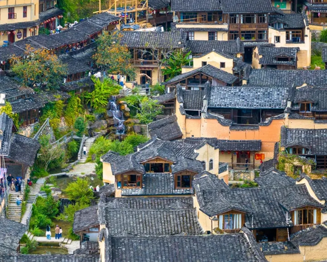 古村的四坪村。王志凌摄