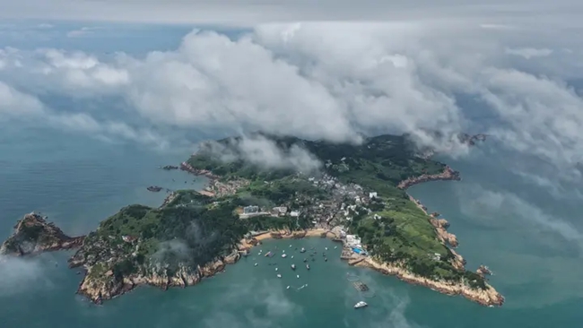 海岛乡“近零碳岛”建设核心试点北礵岛。叶华明摄