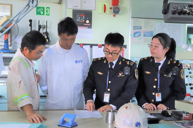 海事部門靠前服務，縮短了船舶在港停靠作業時長