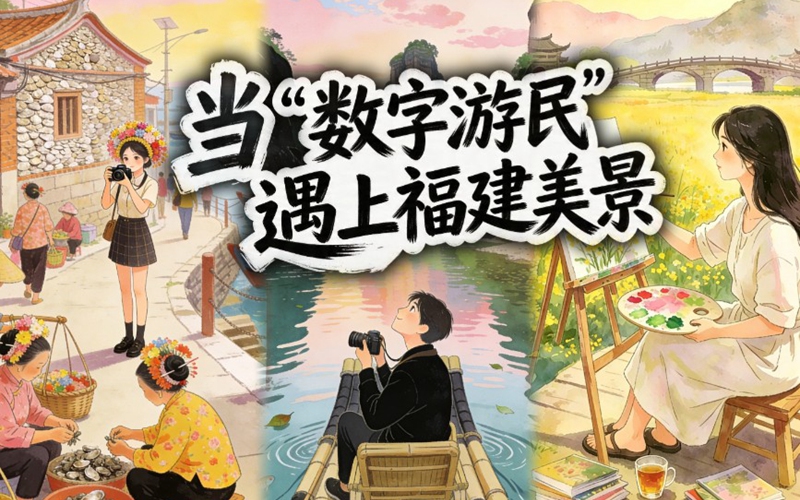 奔赴山海！當“數字游民”遇上福建美景