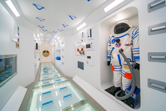 館內展項——太空核心艙內景