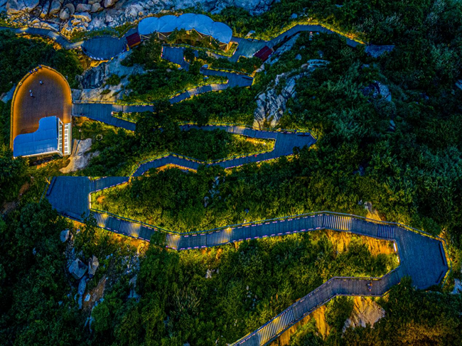 三沙光影栈道。傅凯舟摄