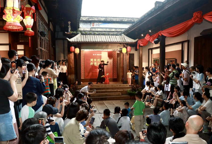 “周末戲相逢 非遺正青春”在福州古厝展演。福建省文旅廳供圖