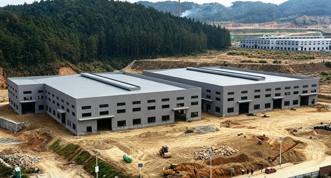 大田江楠機械零部件生產項目建設現場。大田縣融媒體中心供圖
