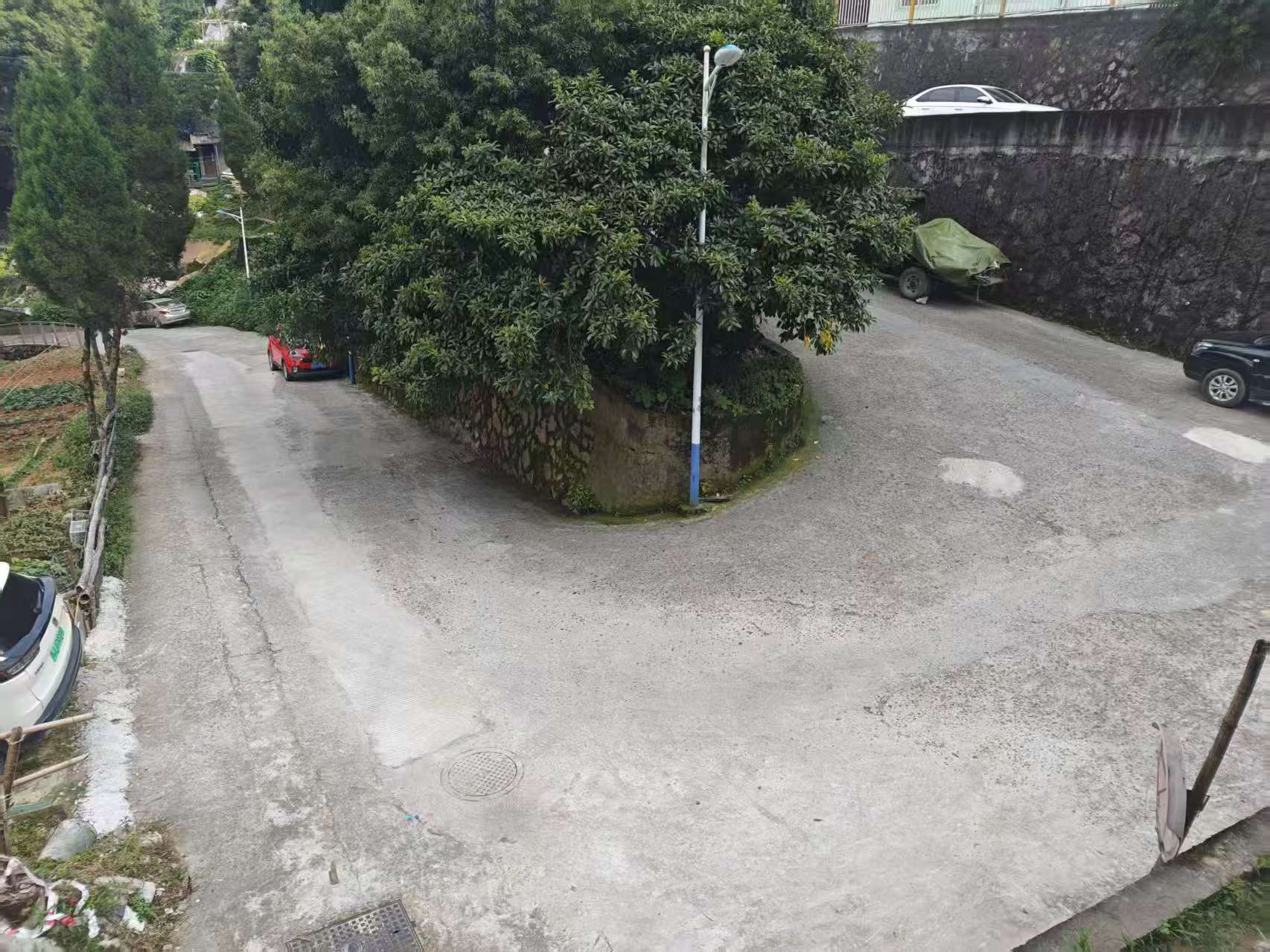 灵秀山庄与芦坪社区交接道路修缮后面貌