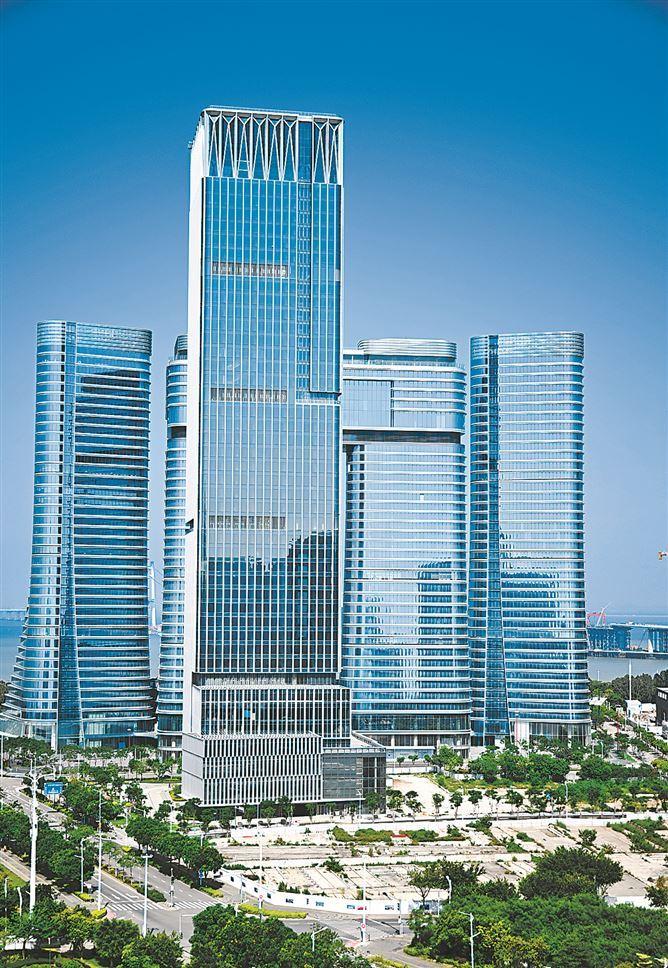 金圓大廈位於兩岸金融中心片區。記者 林銘鴻攝