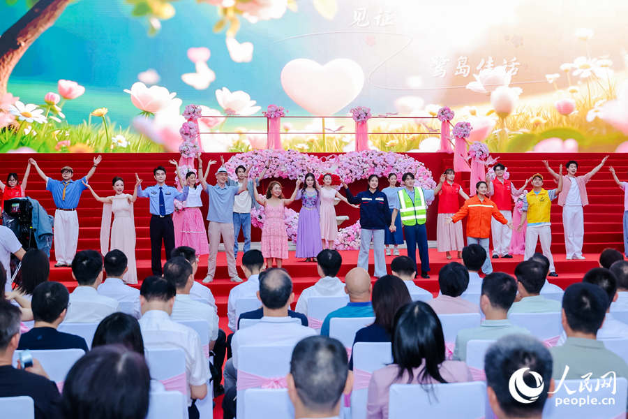 原创音乐剧《爱在厦门》。人民网记者 陈博摄