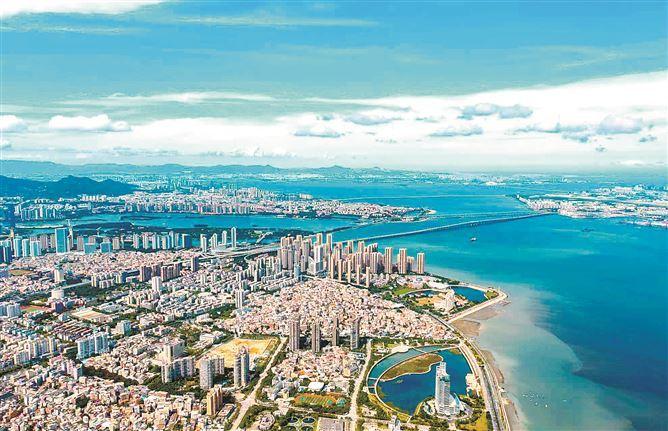 廈門建行緊扣重大戰略任務、重大改革舉措、重大工程項目，以高質量金融服務助力廈門現代化建設。圖為美麗的廈門風光。