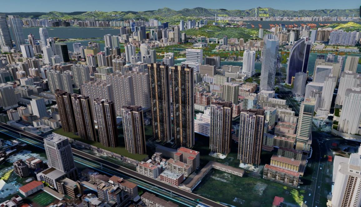 廈門城市級實景三維，1.2萬棟建筑單體精細還原城市形態。廈門市自然資源和規劃局供圖