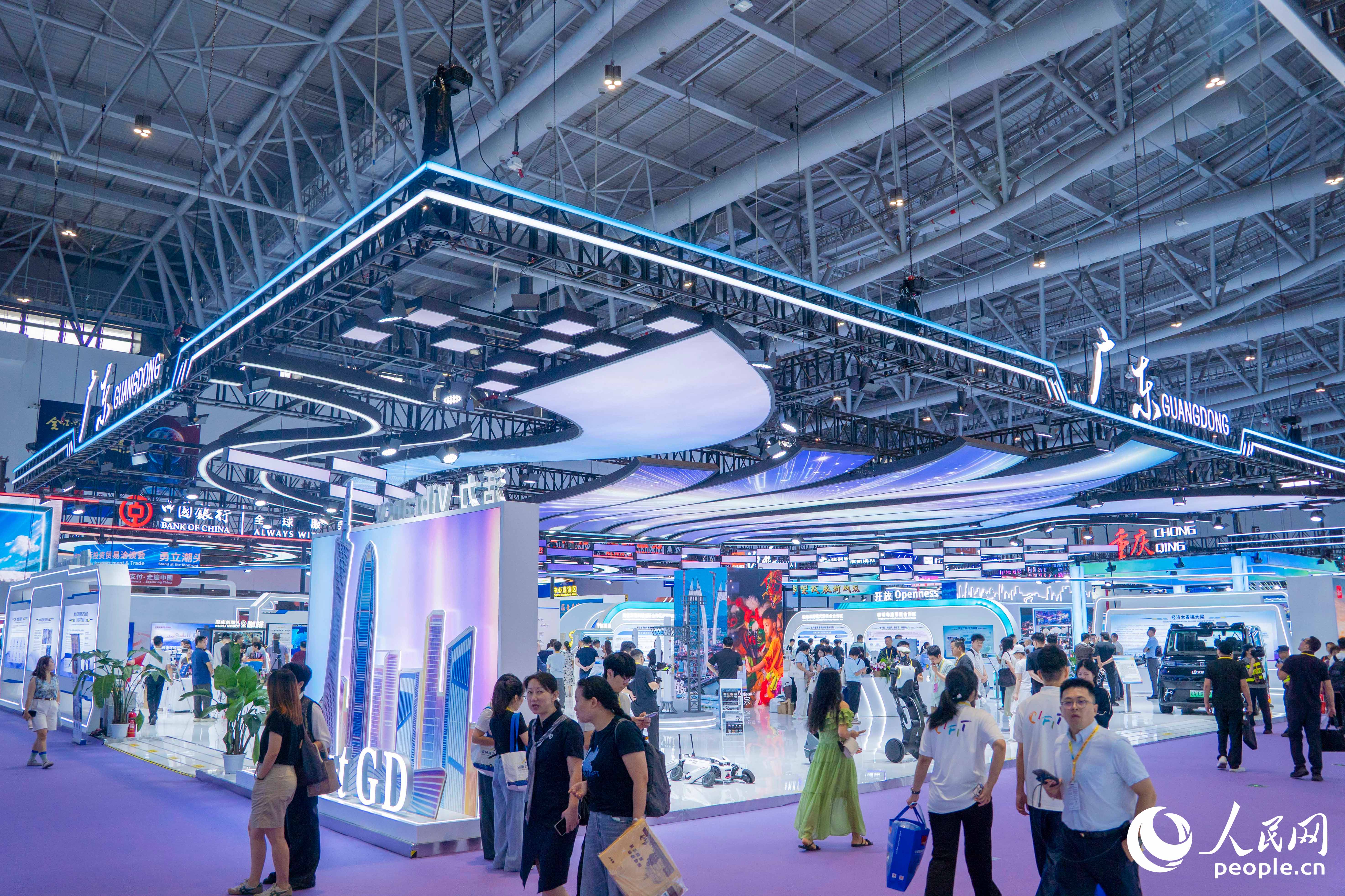 主賓省之一的廣東省展館。人民網 林銘賢攝