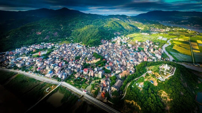 猴屿乡全景（资料图）。长乐区融媒体中心供图