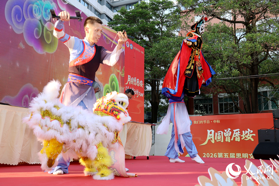 异彩纷呈的木偶戏表演。人民网记者 陈博摄