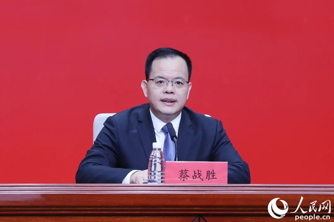 蔡战胜（资料图）。人民网记者 陈永整摄