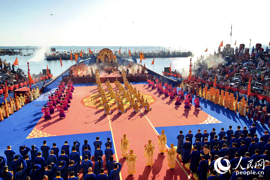 海祭妈祖祈福大典。人民网记者 林盈摄