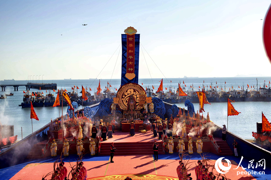 海祭妈祖祈福大典现场。人民网记者 林盈摄