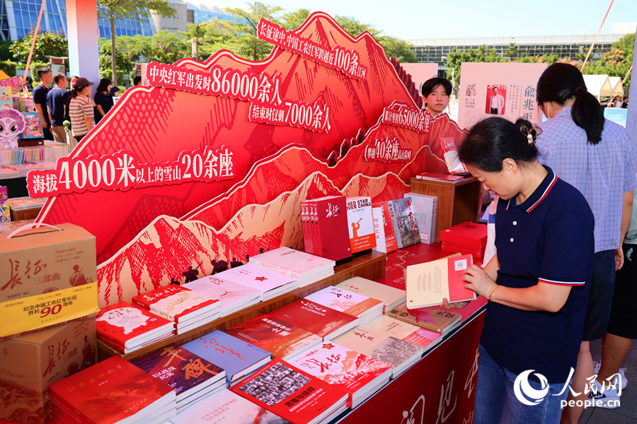 长征主题展区。人民网记者 陈博摄