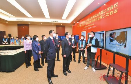 林宝金吴贤德张忠刘卓群看望慰问市两会工作人员