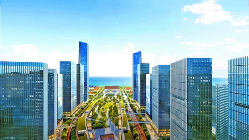 两岸金融中心湖里片区概念图。（湖里区商务局 提供）