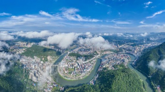 清流縣城全景