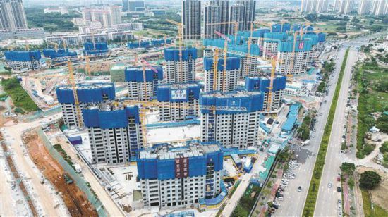 翔安安和云璟、翔安欣安雅苑项目进入主体施工阶段。翔安招商集团供图